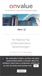 Mobile Screenshot of onvalue.de