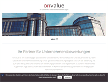 Tablet Screenshot of onvalue.de